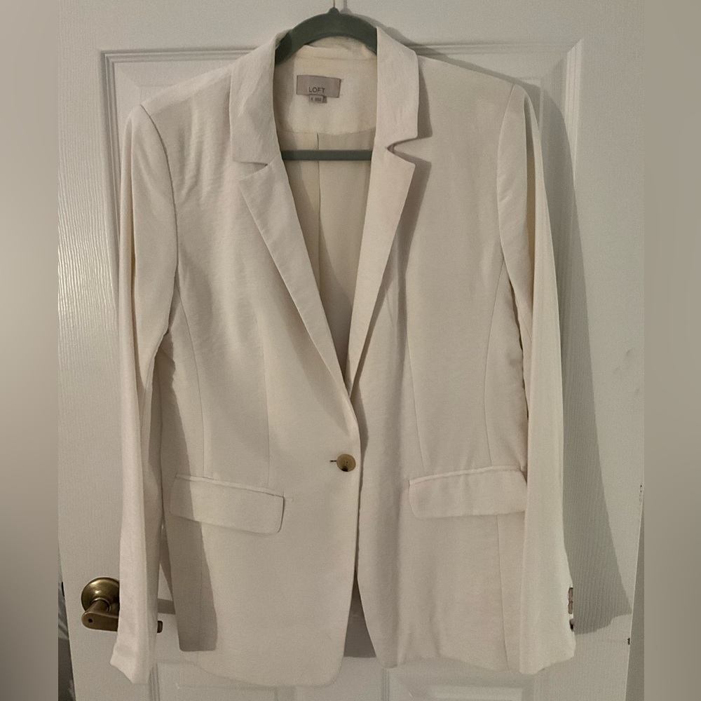 Loft, white blazer